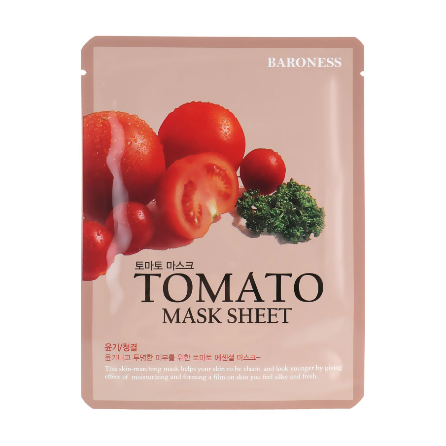 Тканинна маска для обличчя Baroness Tomato Mask Sheet з екстрактом томатів, 21 г